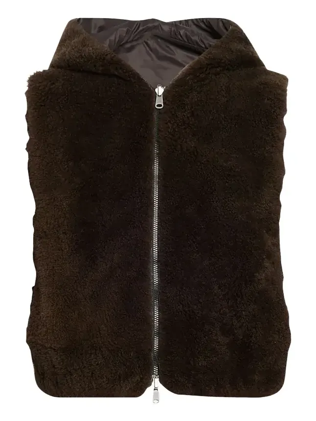 Reversible Hooded Goat Vest