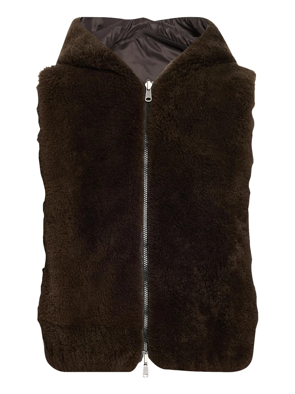 Reversible Hooded Goat Vest Reversible Hooded Goat Vest