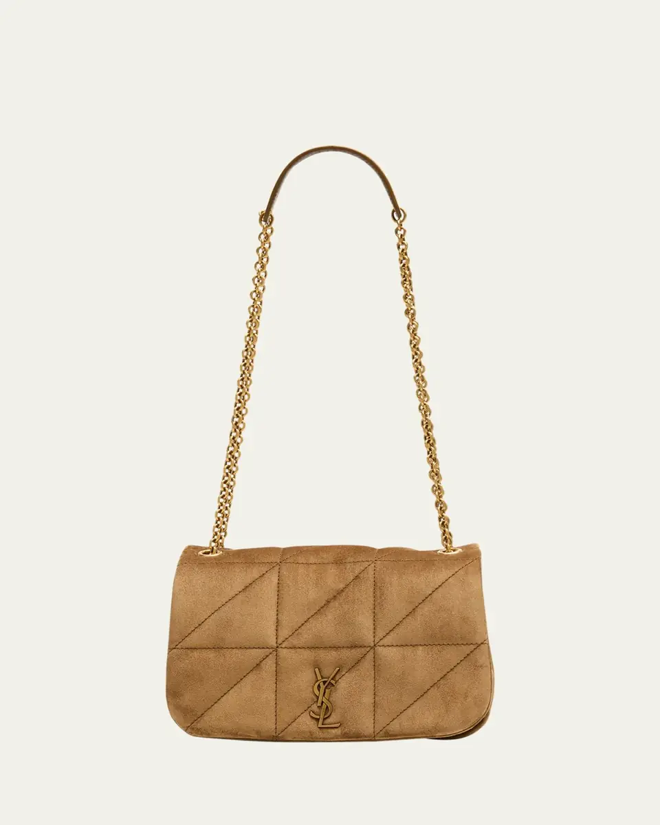 Saint Laurent Jamie 4.3 Mini YSL Chain Shoulder Bag in Quilted Suede | Thumbnail 6