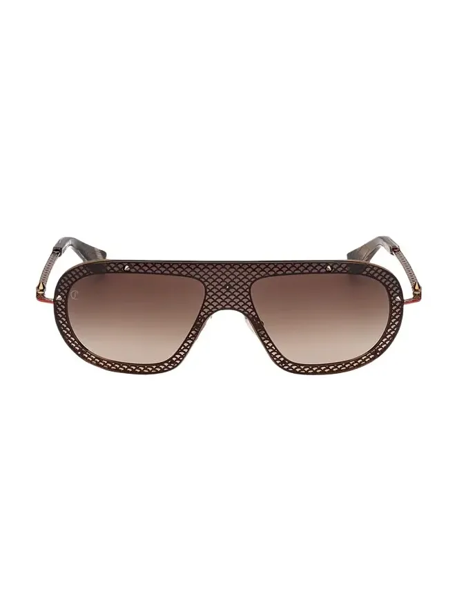 Christian Louboutin Studded Metal Shield Sunglasses