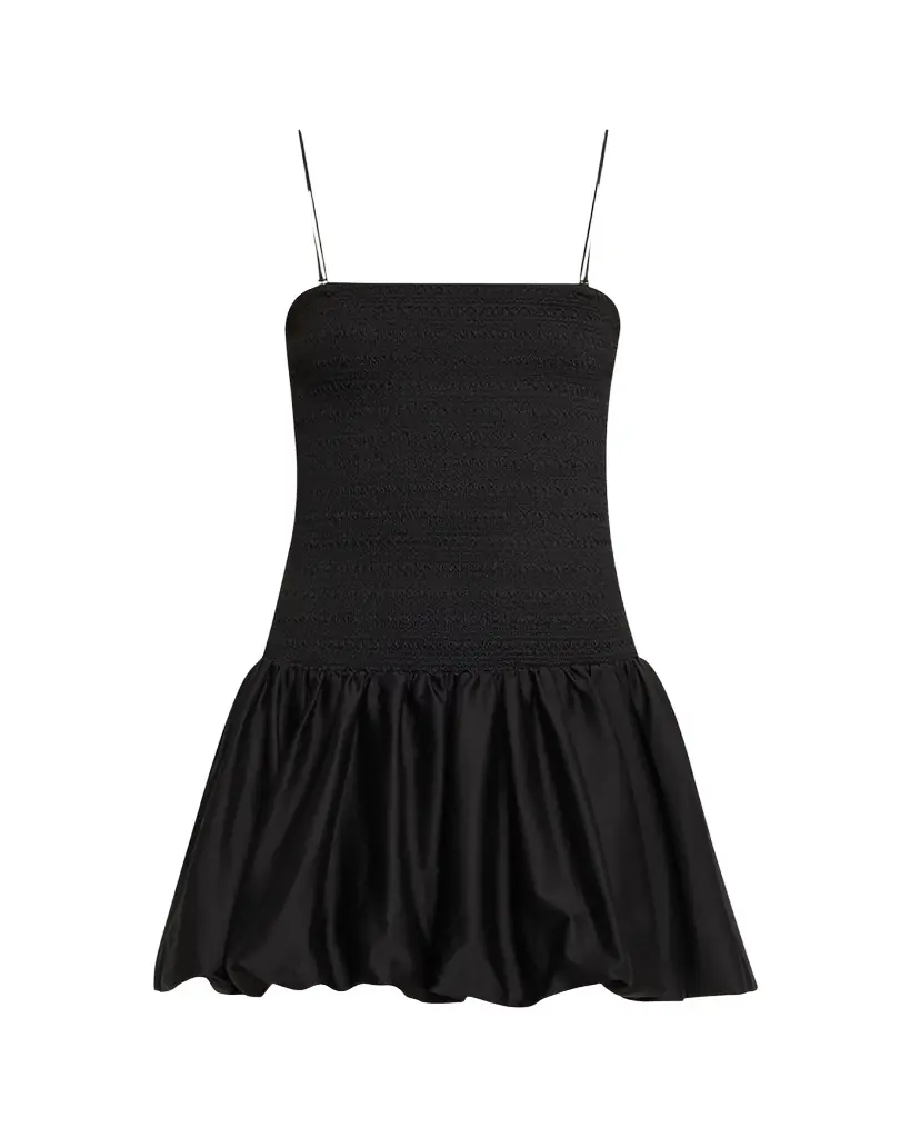 Alice + Olivia Arden Drop-Waist Bubble Mini Dress