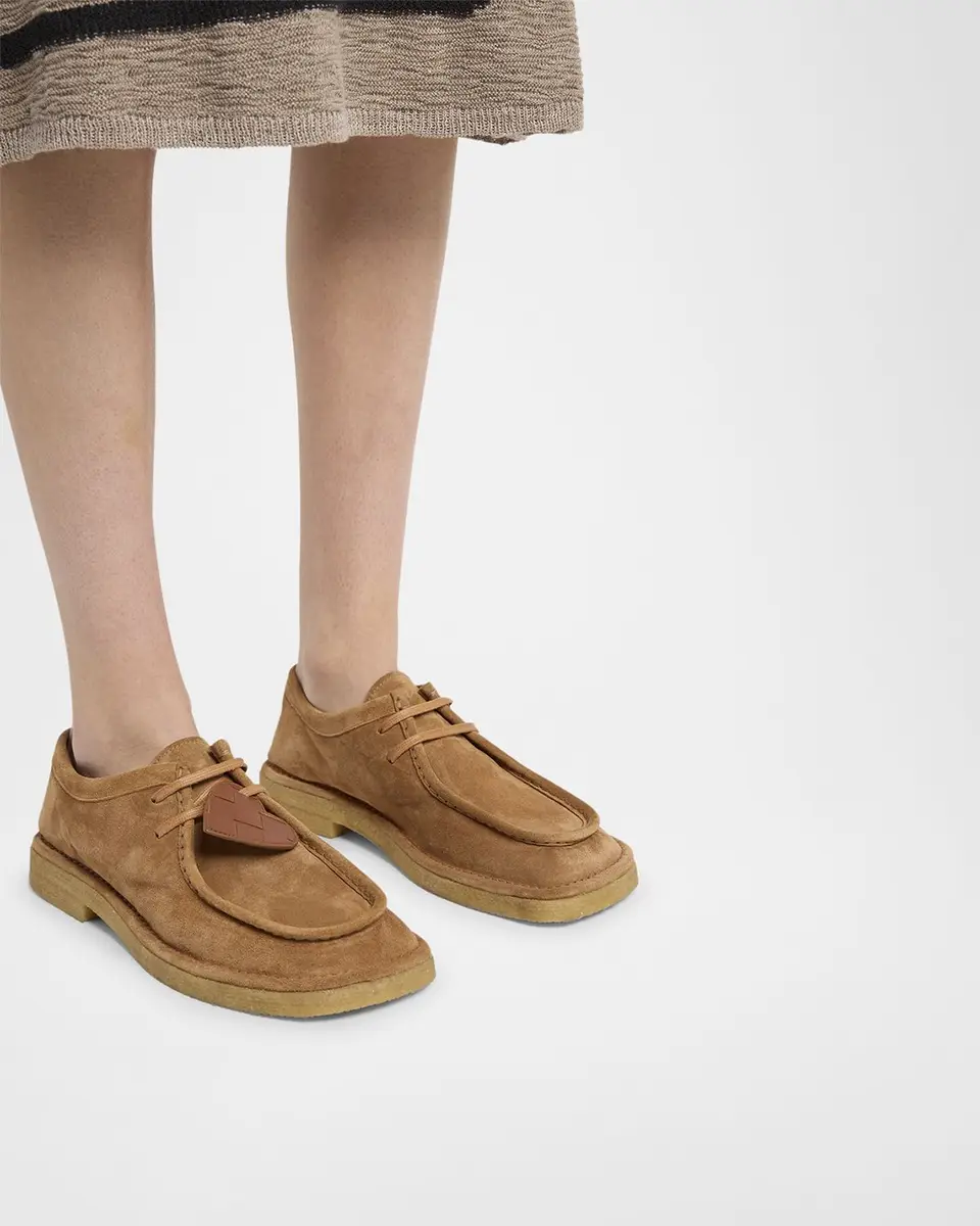 Daddy Derby Suede Wallabee Booties