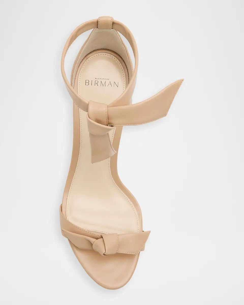 Alexandre Birman Clarita Leather Bow Ankle-Strap Sandals | Thumbnail 6 Alexandre Birman Clarita Leather Bow Ankle-Strap Sandals | Thumbnail 6