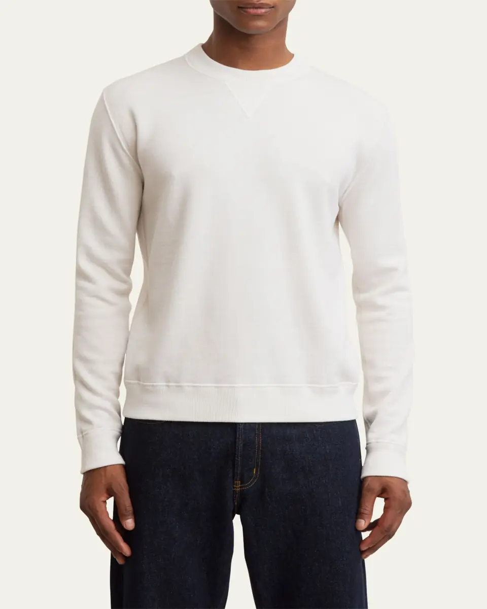Iris Von Arnim Men's Dawson Wool Crewneck Sweater | Thumbnail 4 Iris Von Arnim Men's Dawson Wool Crewneck Sweater | Thumbnail 4