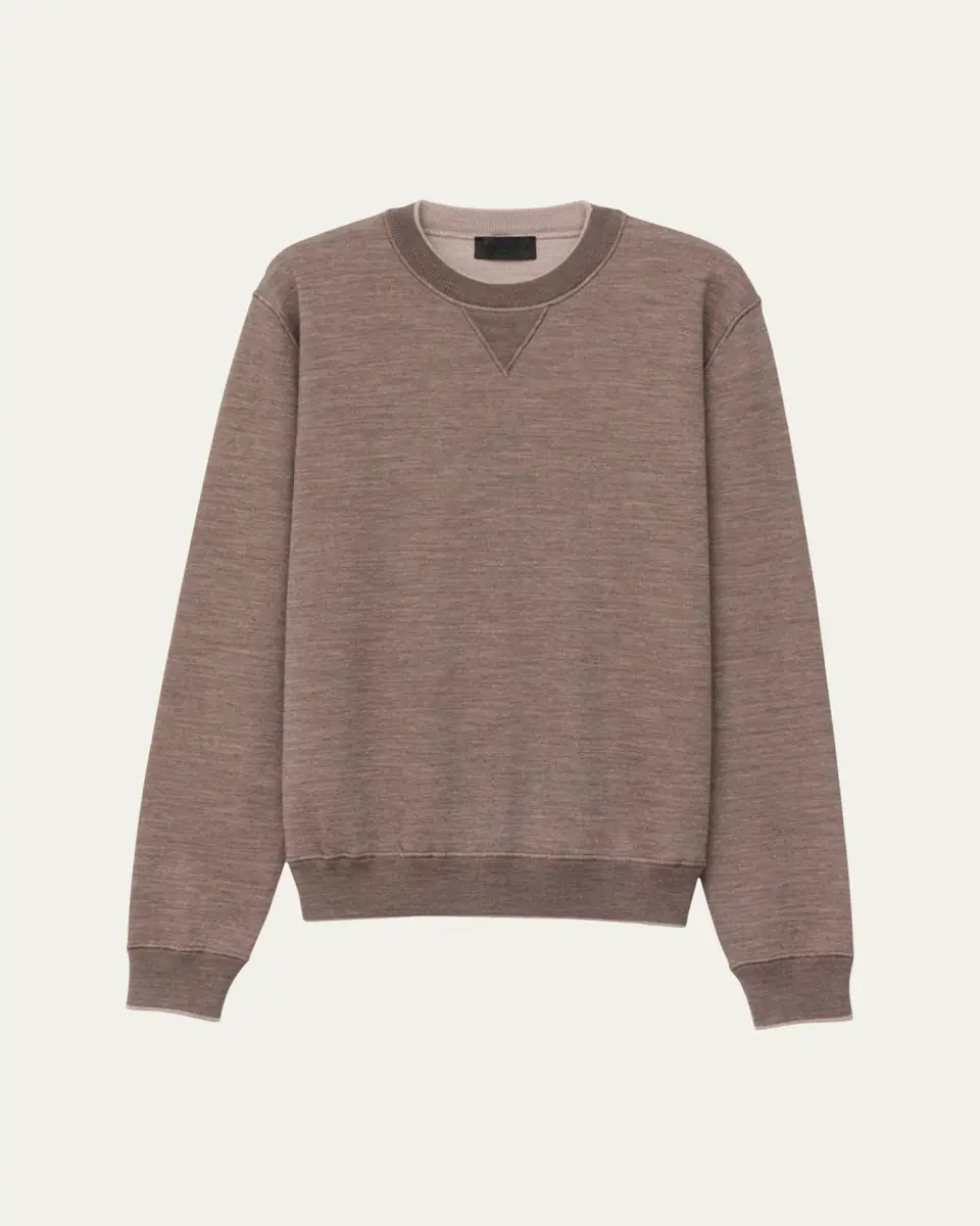 Iris Von Arnim Men's Dawson Wool Crewneck Sweater | Thumbnail 6 Iris Von Arnim Men's Dawson Wool Crewneck Sweater | Thumbnail 6