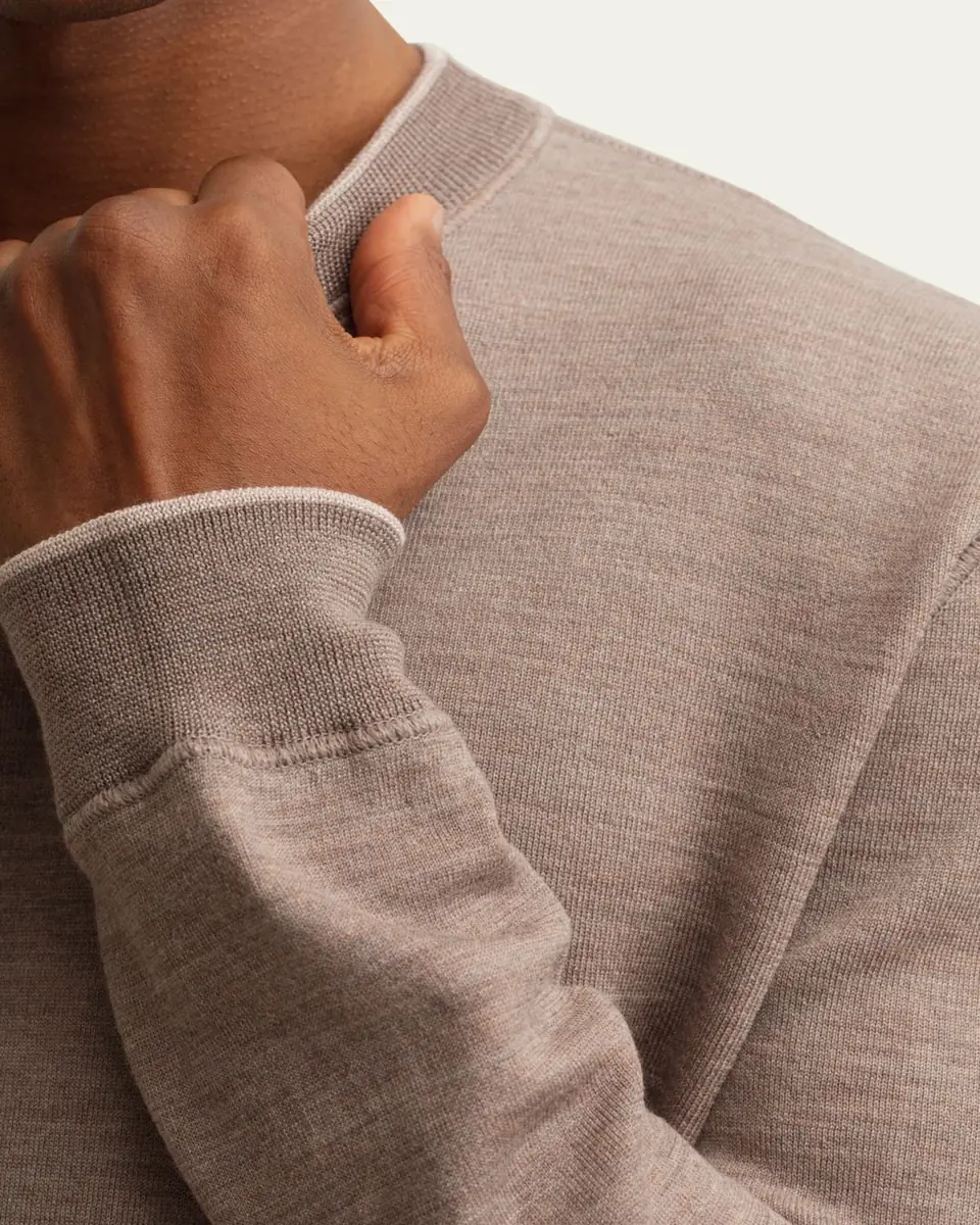 Iris Von Arnim Men's Dawson Wool Crewneck Sweater | Thumbnail 9 Iris Von Arnim Men's Dawson Wool Crewneck Sweater | Thumbnail 9