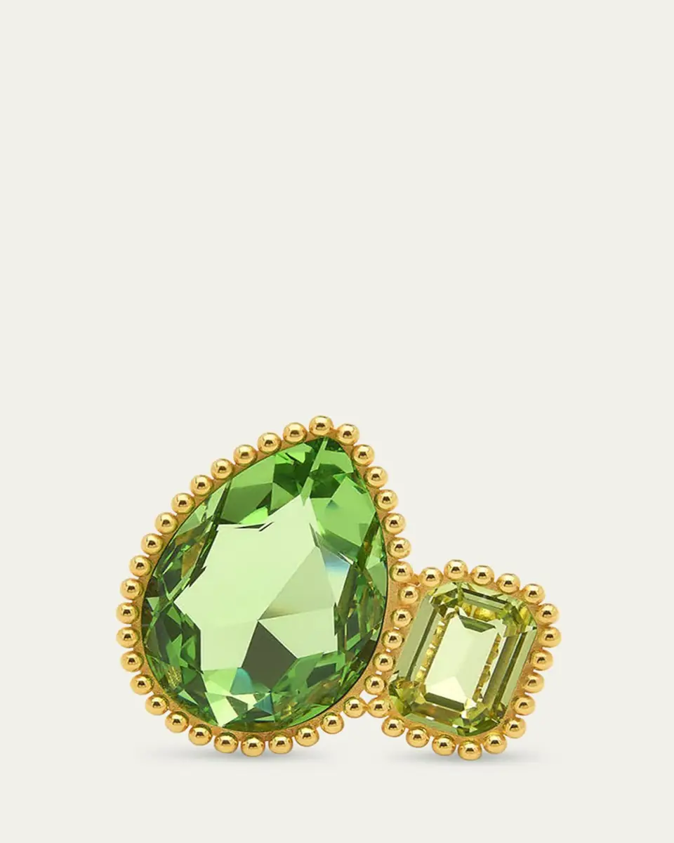 Oscar de la Renta Pear Crystal Ring | Thumbnail 2 Oscar de la Renta Pear Crystal Ring | Thumbnail 2