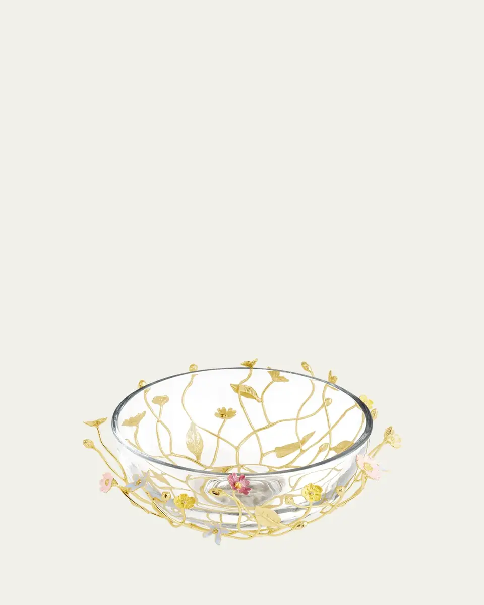 Michael Aram Wildflowers Serving Glass Bowl | Thumbnail 2 Michael Aram Wildflowers Serving Glass Bowl | Thumbnail 2