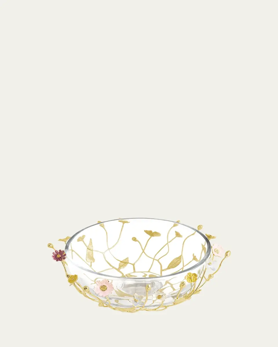 Michael Aram Wildflowers Serving Glass Bowl | Thumbnail 3 Michael Aram Wildflowers Serving Glass Bowl | Thumbnail 3