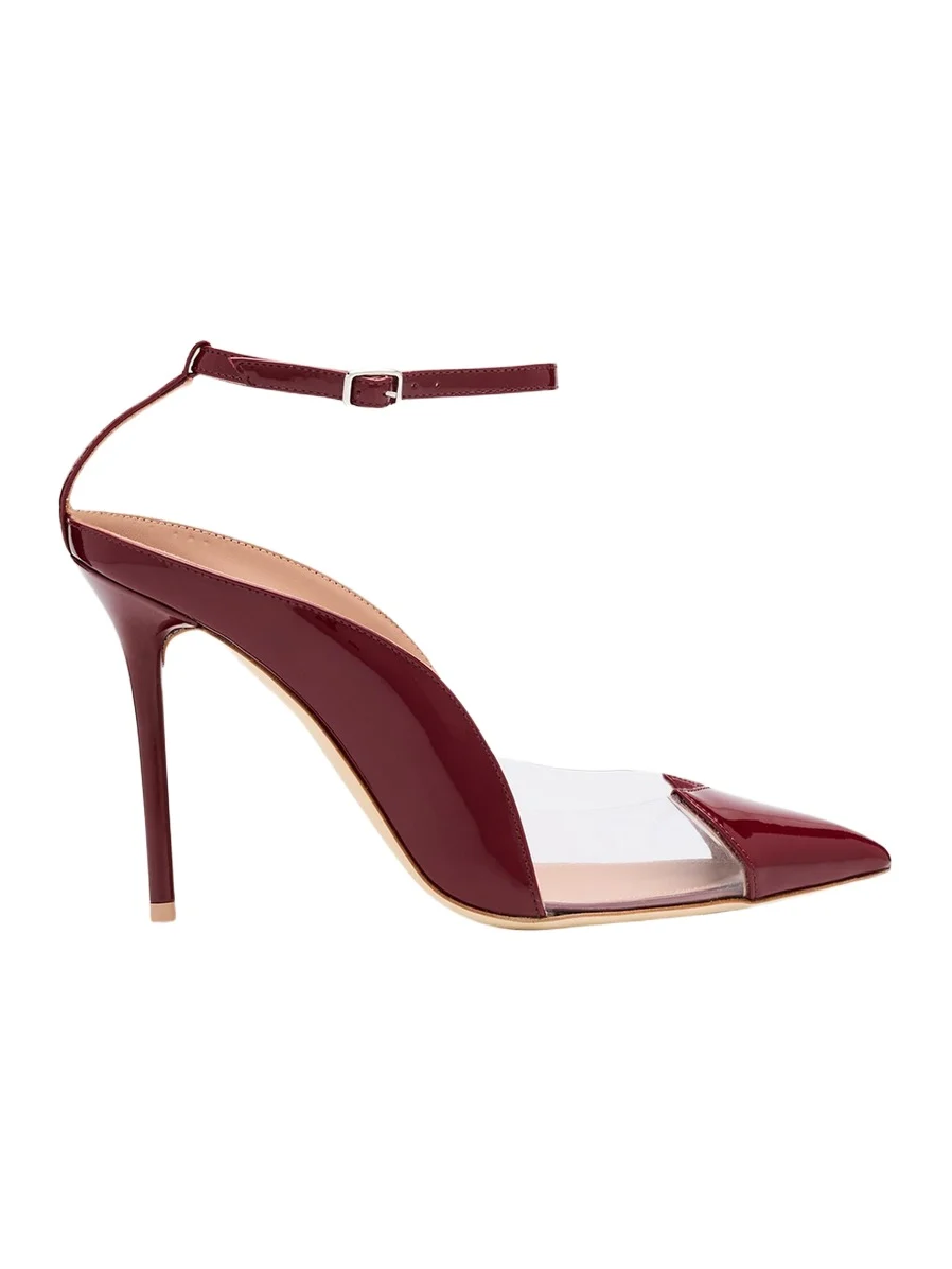 Malone Souliers Malia M-Shaped Pointed Cap Toe Leather Pumps