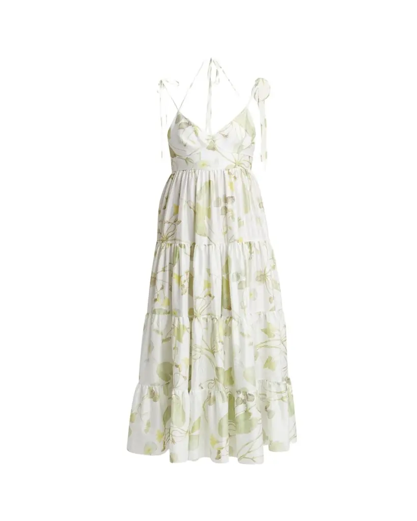 Erdem Strappy Fit-&-Flare Maxi Dress | Image 1 Erdem Strappy Fit-&-Flare Maxi Dress | Image 1