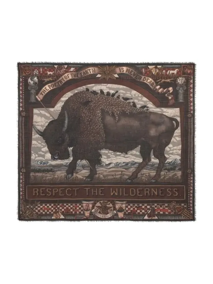 Secrets Of The Bison Cashmere Scarf