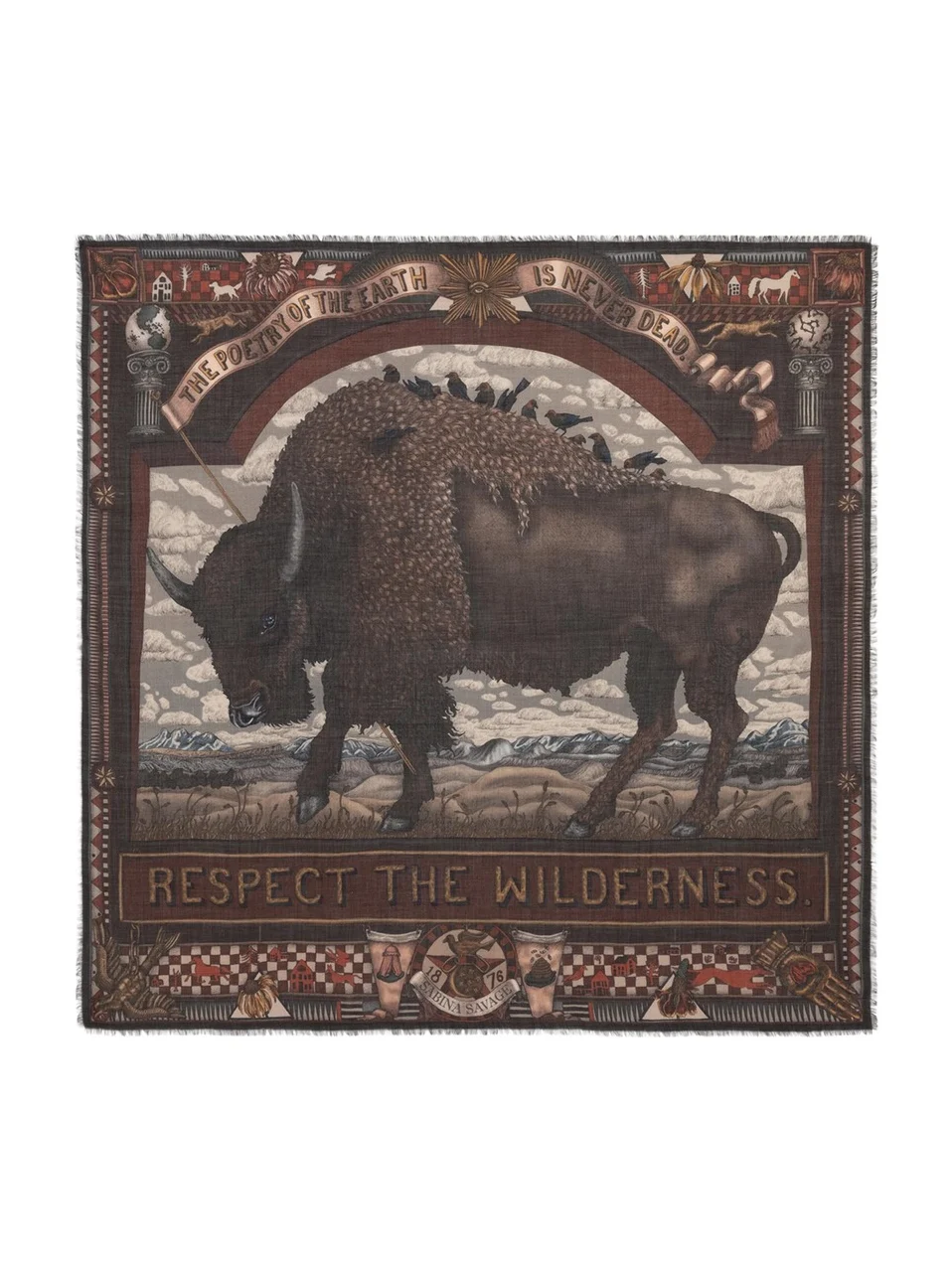 Secrets Of The Bison Cashmere Scarf Secrets Of The Bison Cashmere Scarf