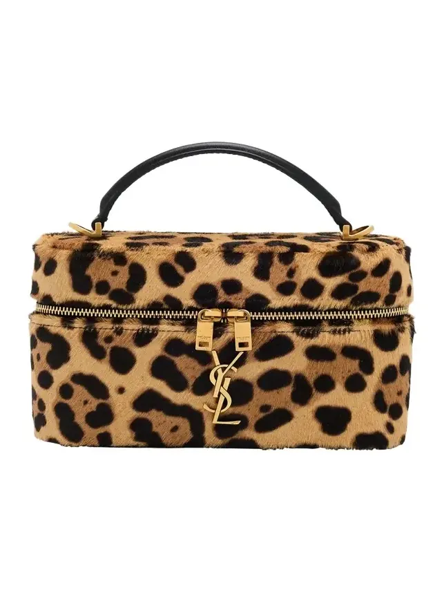 Gaby YSL Vanity Bag in Leopard-Print Calf Hair