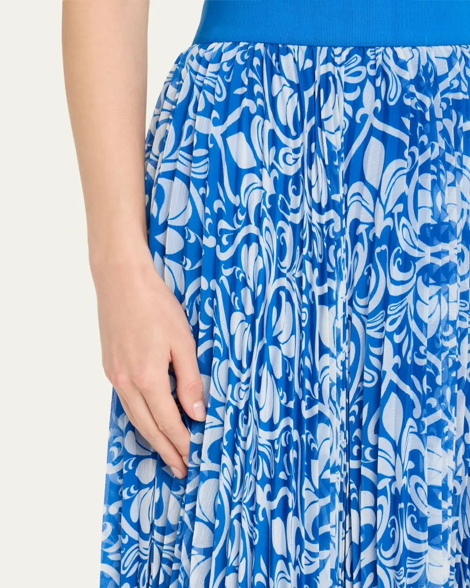 Alice + Olivia Katz Pleated Midi Skirt | Thumbnail 5 Alice + Olivia Katz Pleated Midi Skirt | Thumbnail 5