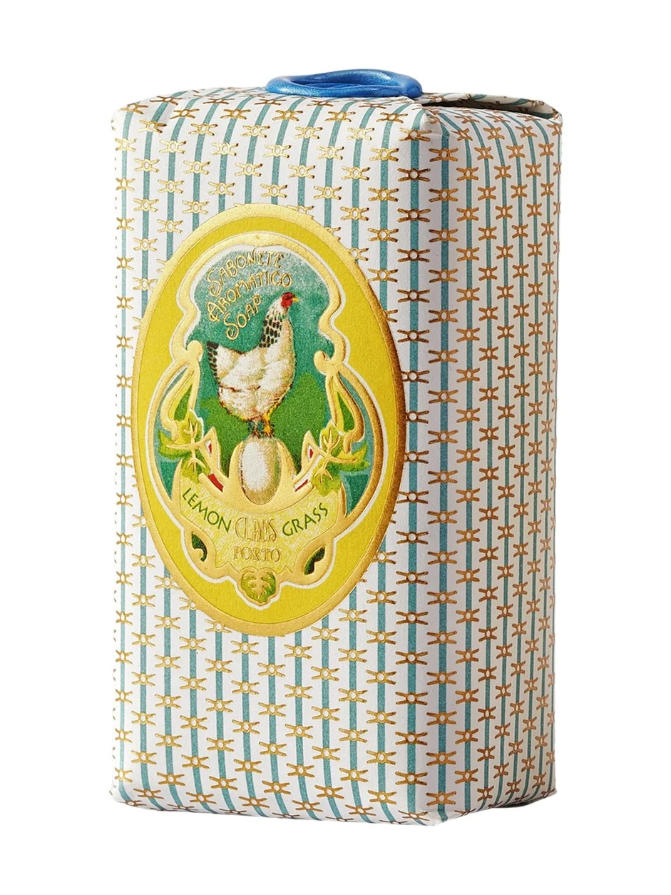 Claus Porto Chicken Lemongrass Wax Sealed Soap Bar, 5.3 oz.