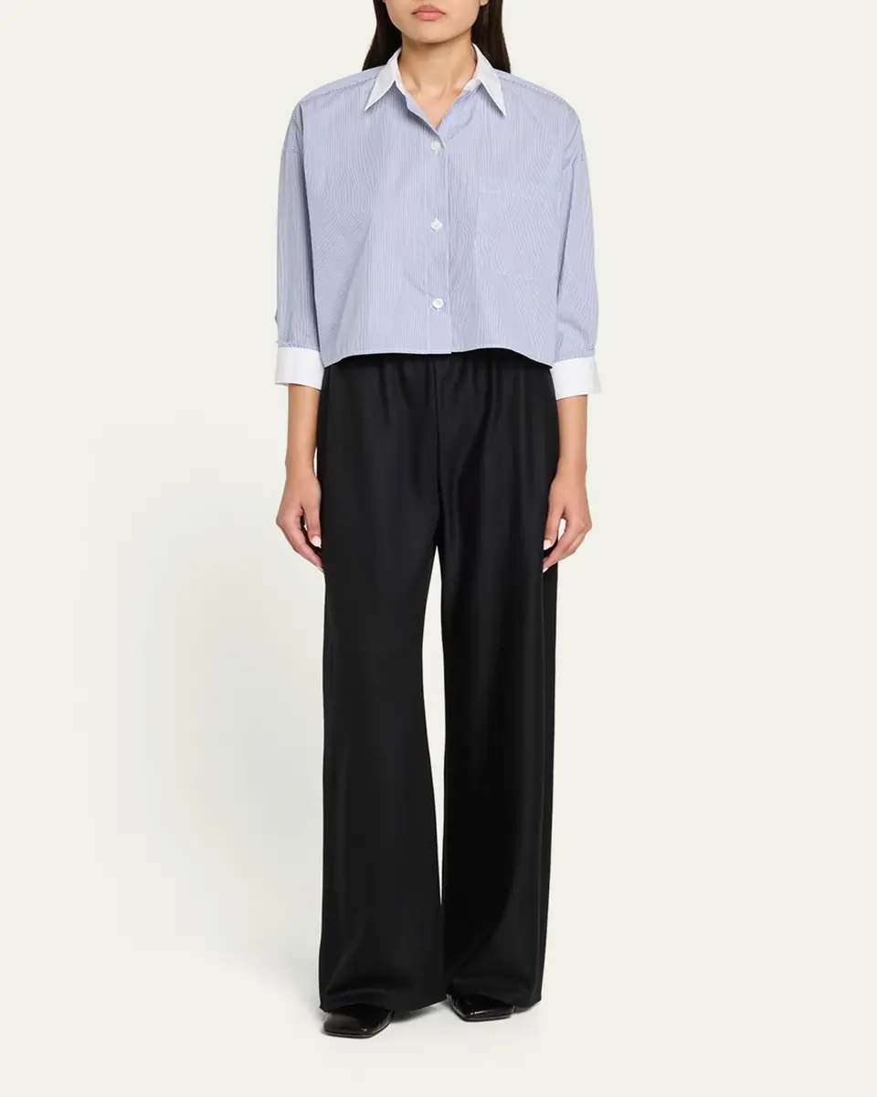 TWP Soon To Be Ex Striped Button-Front Shirt | Thumbnail 2 TWP Soon To Be Ex Striped Button-Front Shirt | Thumbnail 2