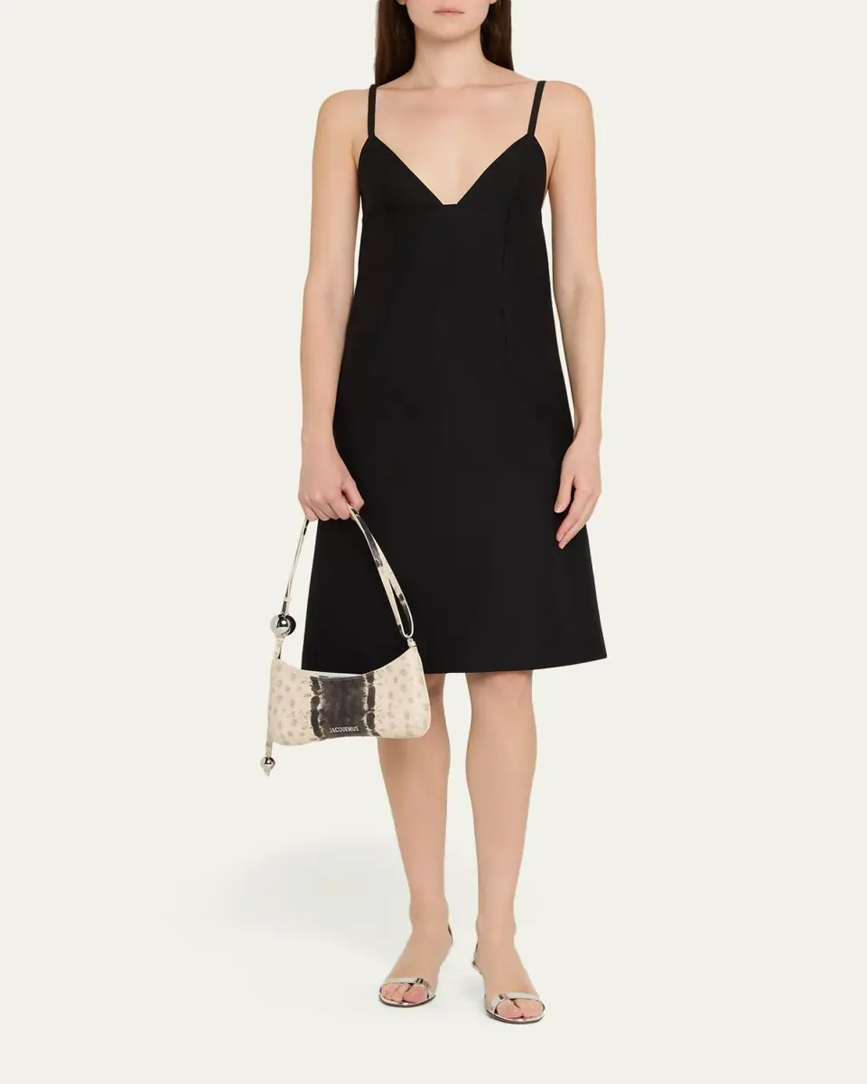 Jacquemus Le Bisou Snake-Embossed Leather Shoulder Bag | Thumbnail 5