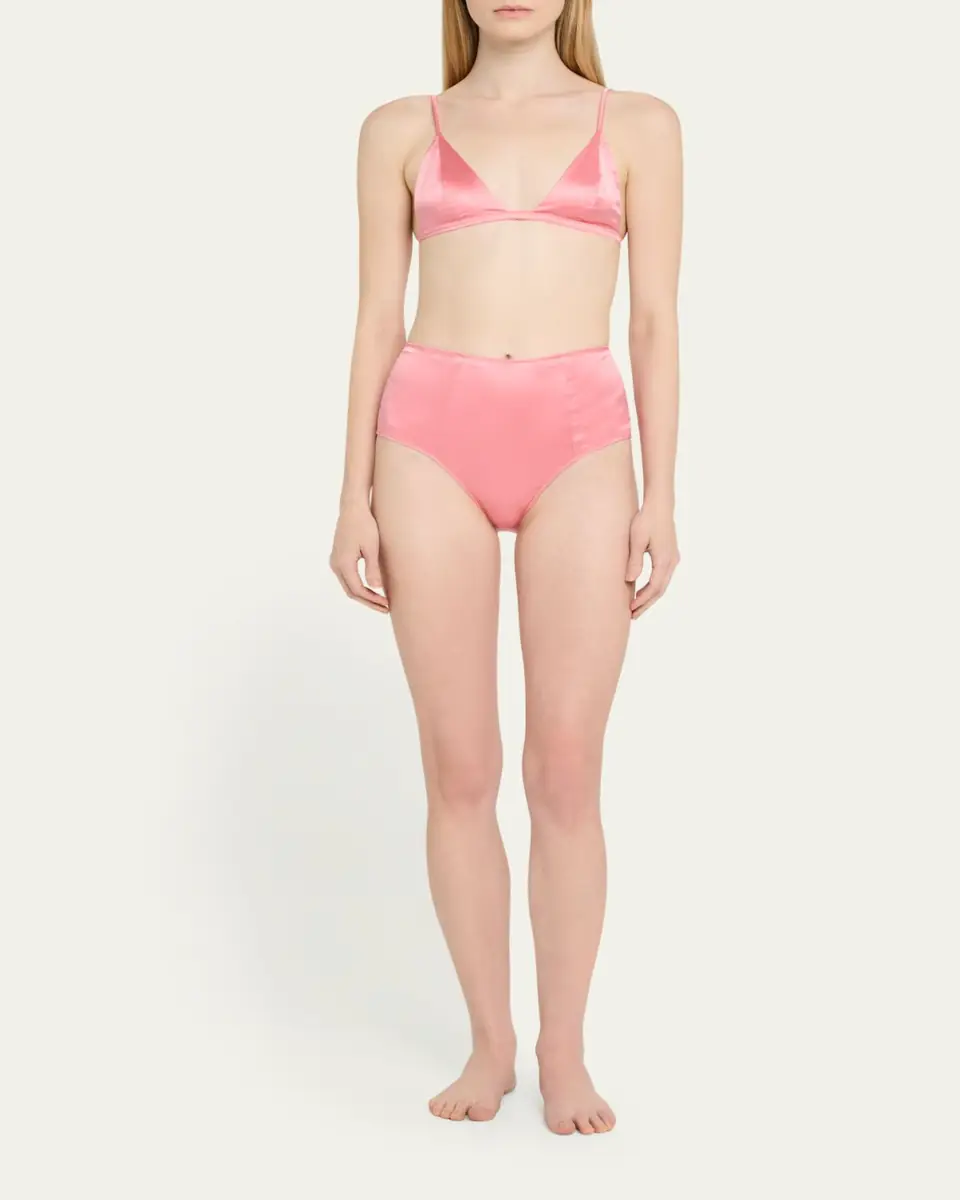 Kiki De Montparnasse Tous Les Jours High-Rise Stretch Silk Panties | Thumbnail 2 Kiki De Montparnasse Tous Les Jours High-Rise Stretch Silk Panties | Thumbnail 2