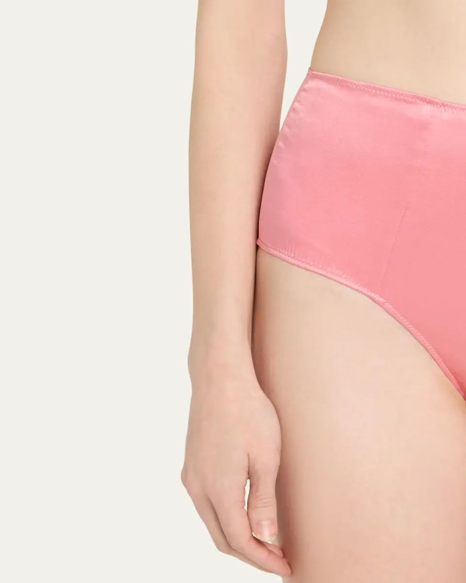 Kiki De Montparnasse Tous Les Jours High-Rise Stretch Silk Panties | Thumbnail 4 Kiki De Montparnasse Tous Les Jours High-Rise Stretch Silk Panties | Thumbnail 4