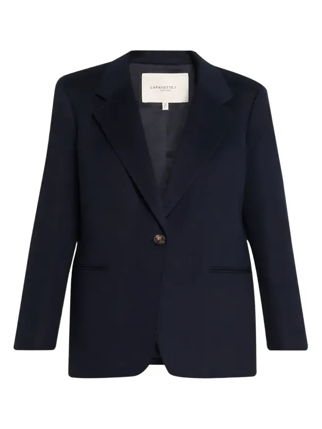 Single-Button Camel Hair Blazer Single-Button Camel Hair Blazer