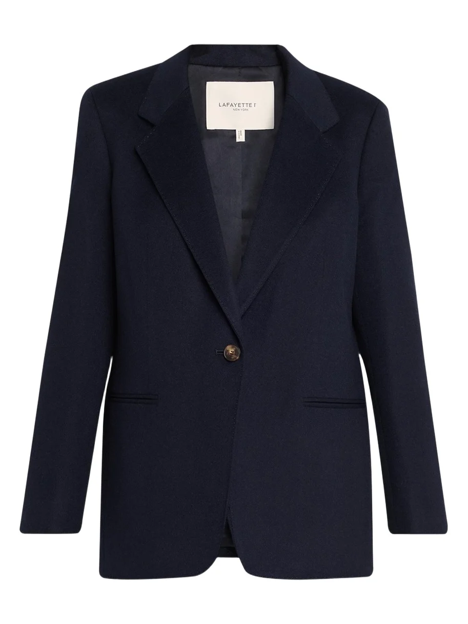Single-Button Camel Hair Blazer Single-Button Camel Hair Blazer