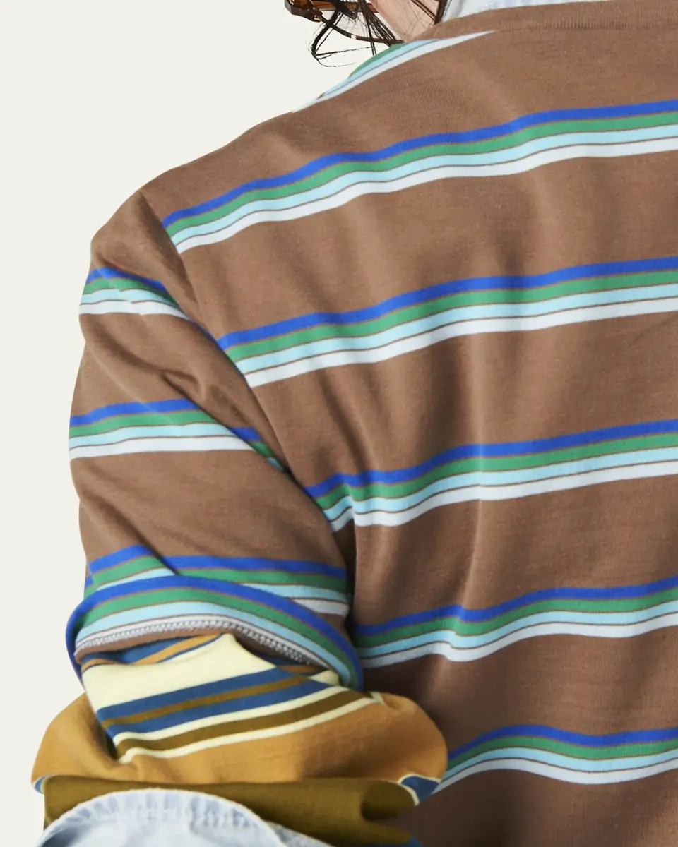 Miu Miu Stripe Jersey Tee | Thumbnail 2
