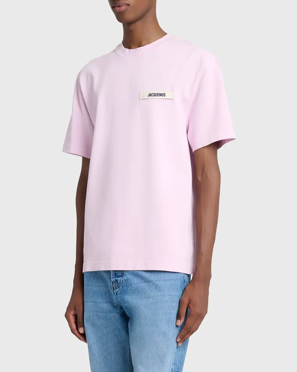 Jacquemus Men's Grosgrain Logo Crewneck T-Shirt | Thumbnail 3 Jacquemus Men's Grosgrain Logo Crewneck T-Shirt | Thumbnail 3