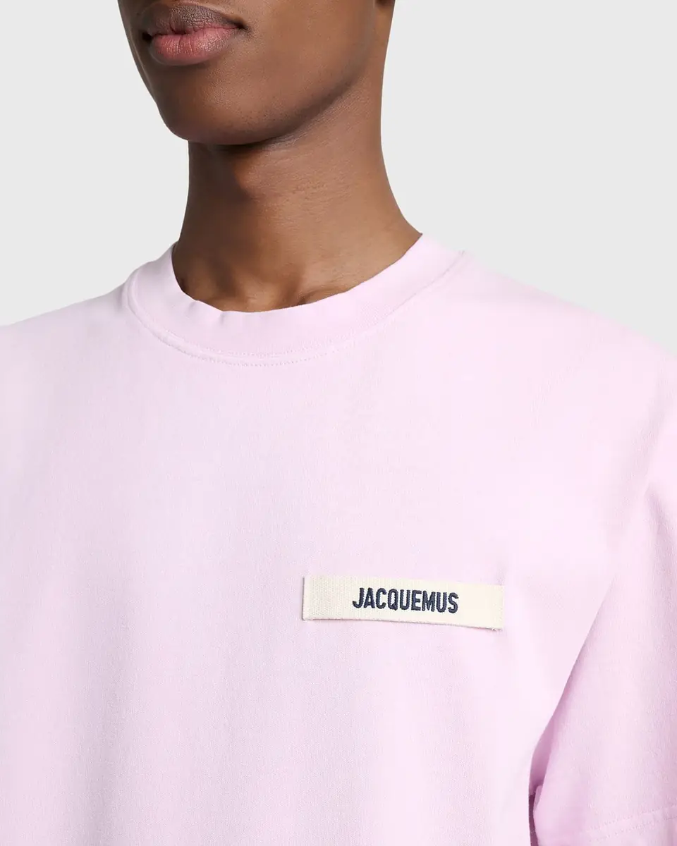 Jacquemus Men's Grosgrain Logo Crewneck T-Shirt | Thumbnail 4 Jacquemus Men's Grosgrain Logo Crewneck T-Shirt | Thumbnail 4