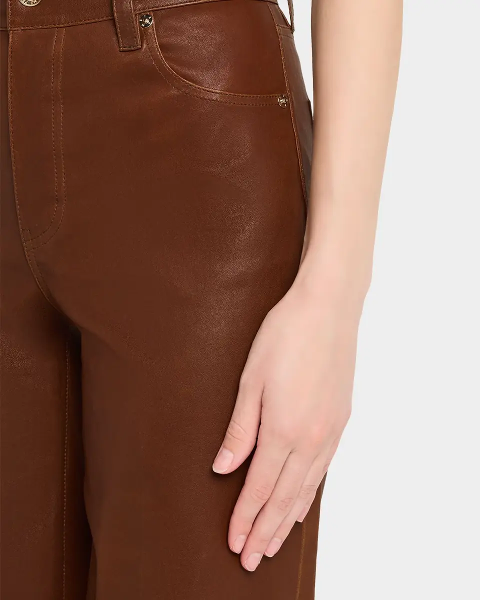 FRAME Le Slim Palazzo Leather Jeans | Thumbnail 12 FRAME Le Slim Palazzo Leather Jeans | Thumbnail 12