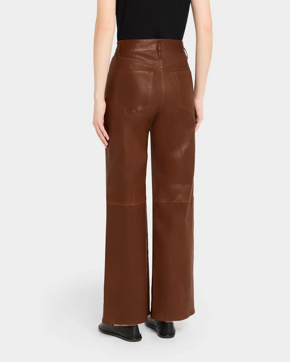 FRAME Le Slim Palazzo Leather Jeans | Thumbnail 10 FRAME Le Slim Palazzo Leather Jeans | Thumbnail 10