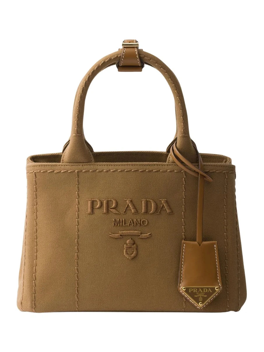 Prada Giardiniera Canvas Tote Bag