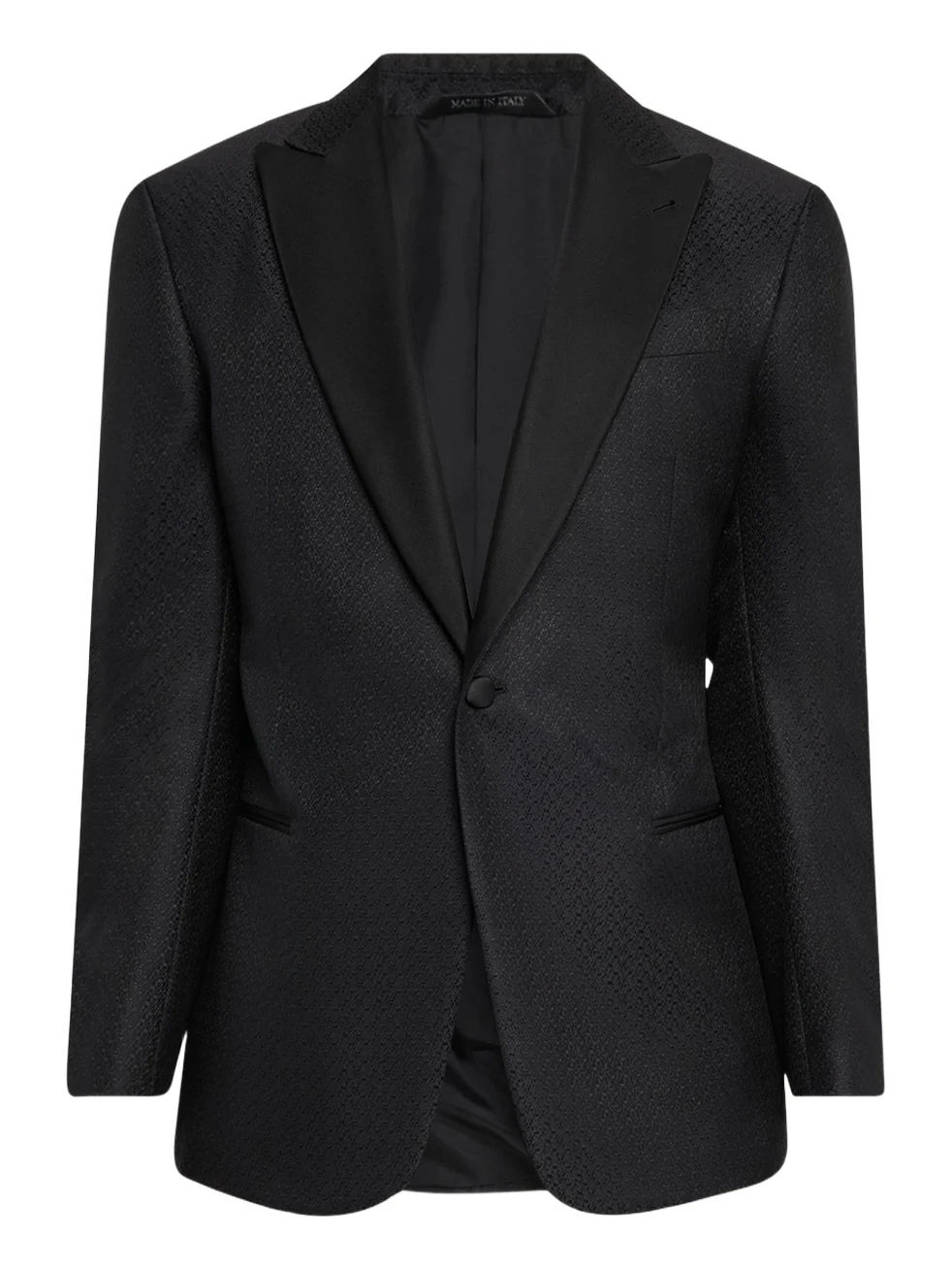 Men's Honeycomb Satin Peak Lapel Dinner Jacket