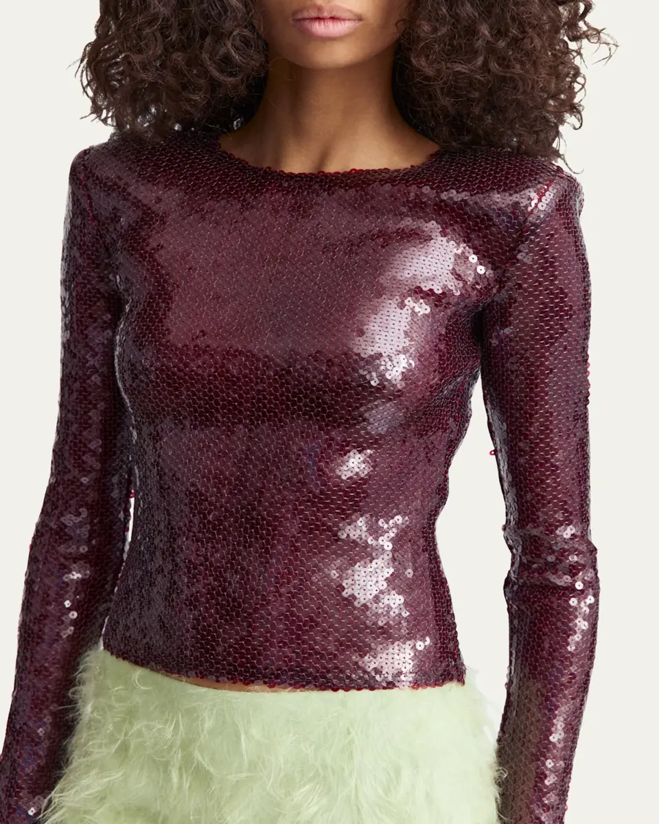16Arlington Loida Sequined Long-Sleeve Top | Thumbnail 5 16Arlington Loida Sequined Long-Sleeve Top | Thumbnail 5