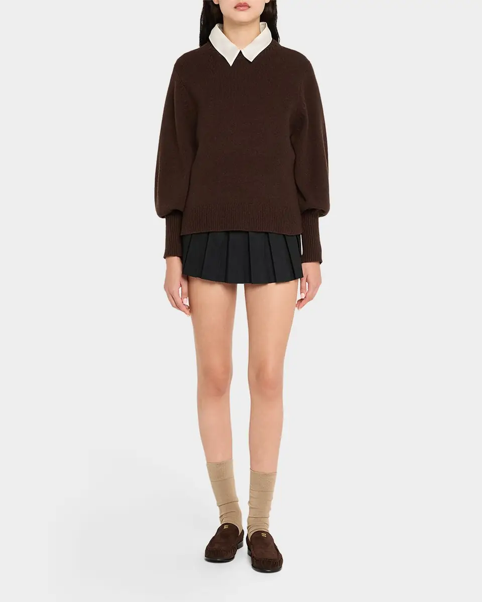 Miu Miu Suede Ruched Mocassin Loafers | Thumbnail 2