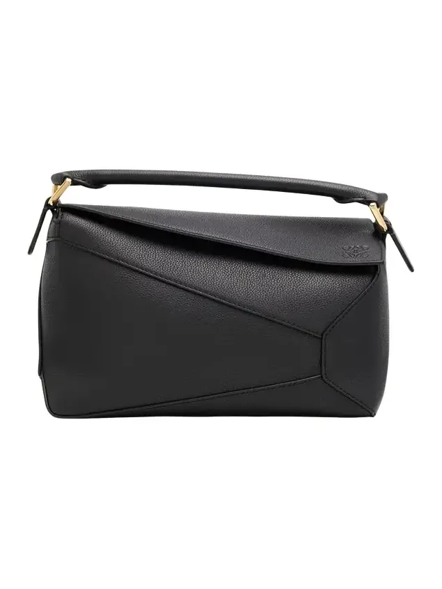 Puzzle Edge Small Top-Handle Bag in Grain Leather Puzzle Edge Small Top-Handle Bag in Grain Leather