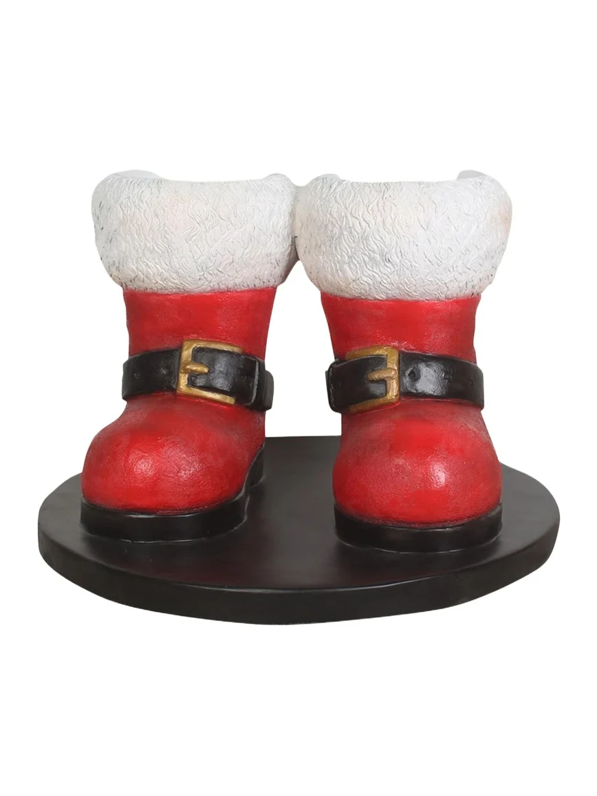 Universal Statues Santa Boots Photo Op Statue