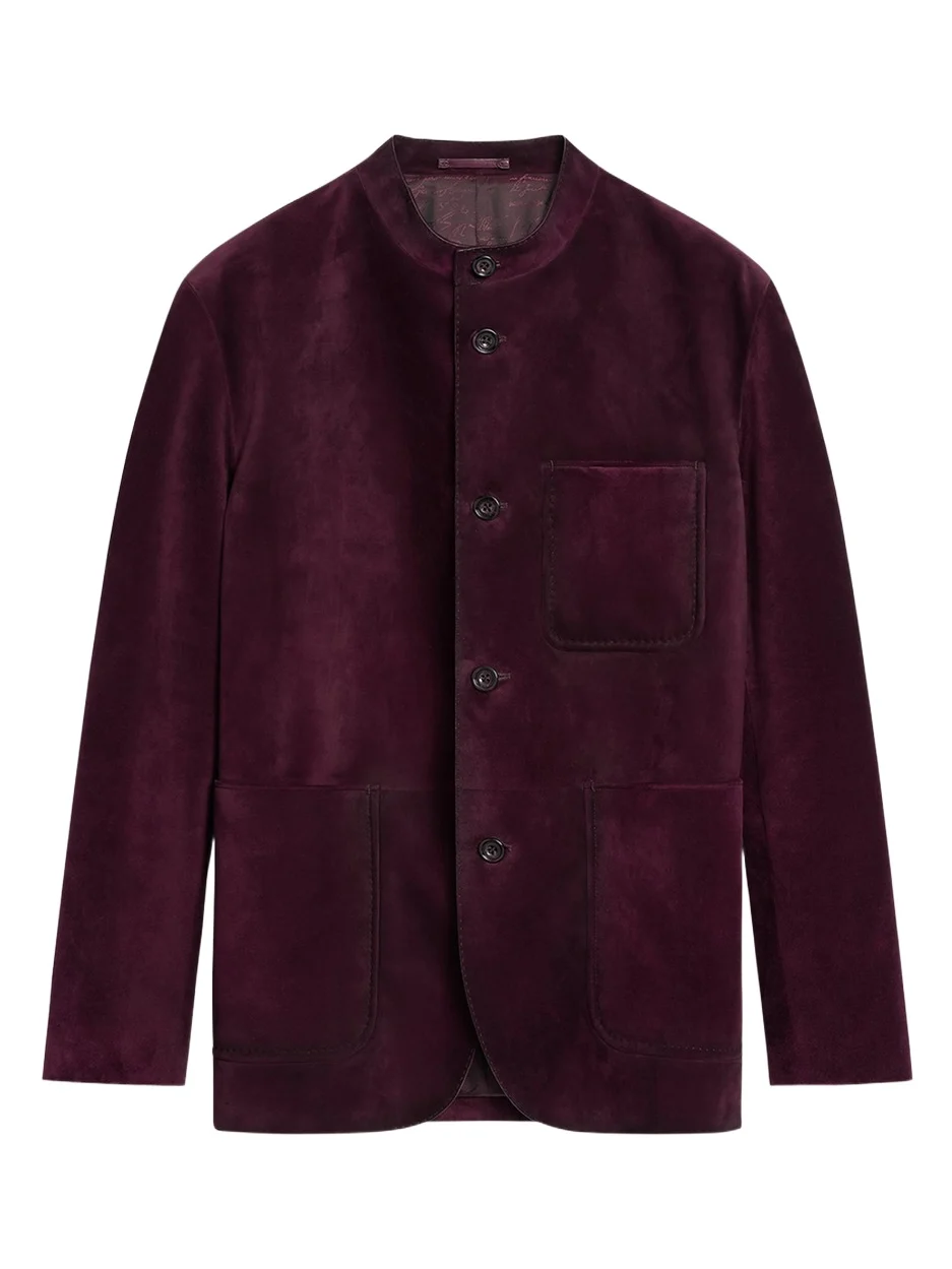 Berluti Men's Suede Patina Chore Jacket