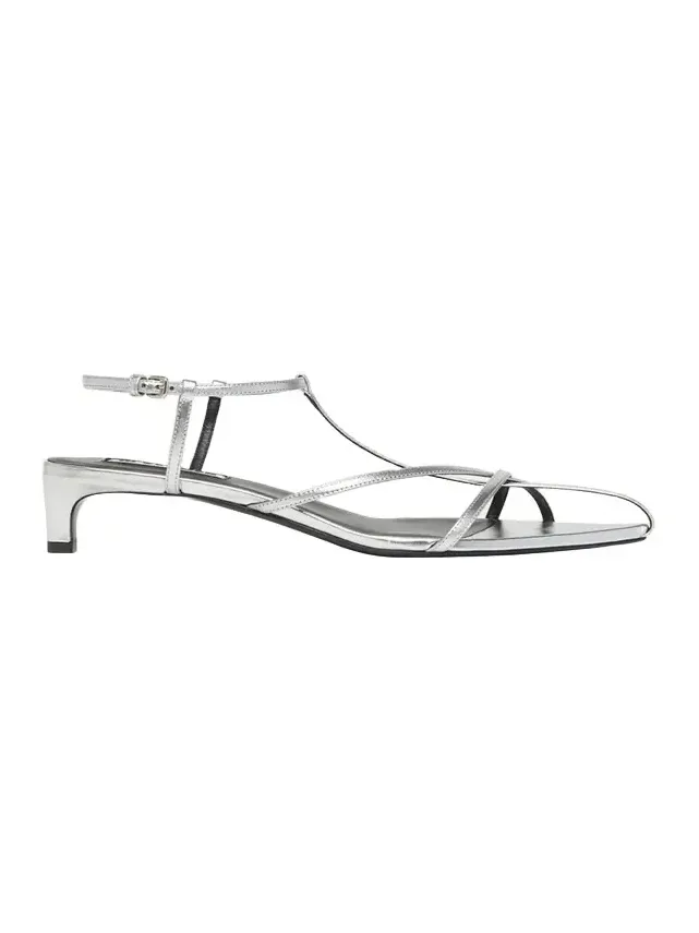 Metallic Kitten T-Strap Sandals Metallic Kitten T-Strap Sandals