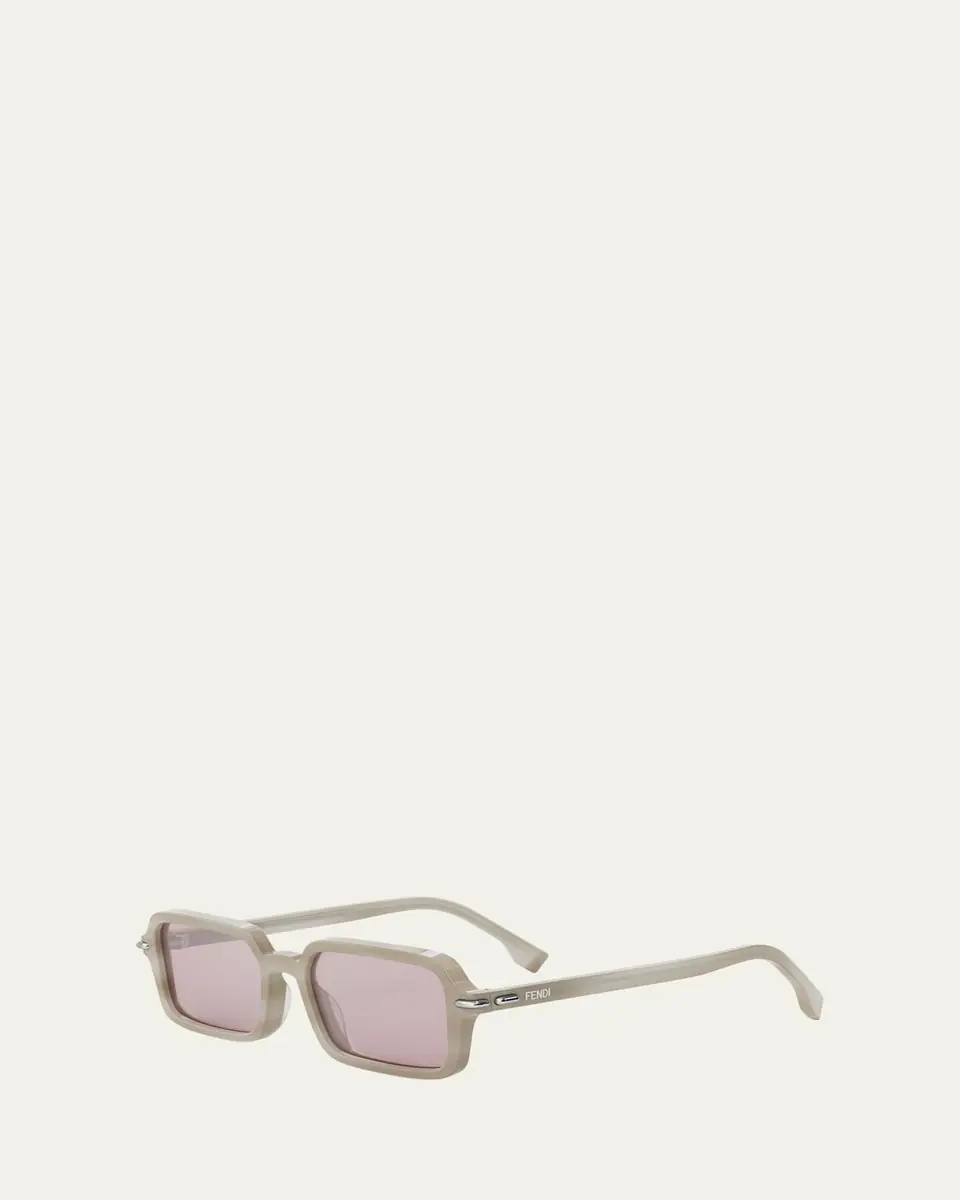 Fendi Selleria Acetate Rectangular Sunglasses | Thumbnail 2 Fendi Selleria Acetate Rectangular Sunglasses | Thumbnail 2
