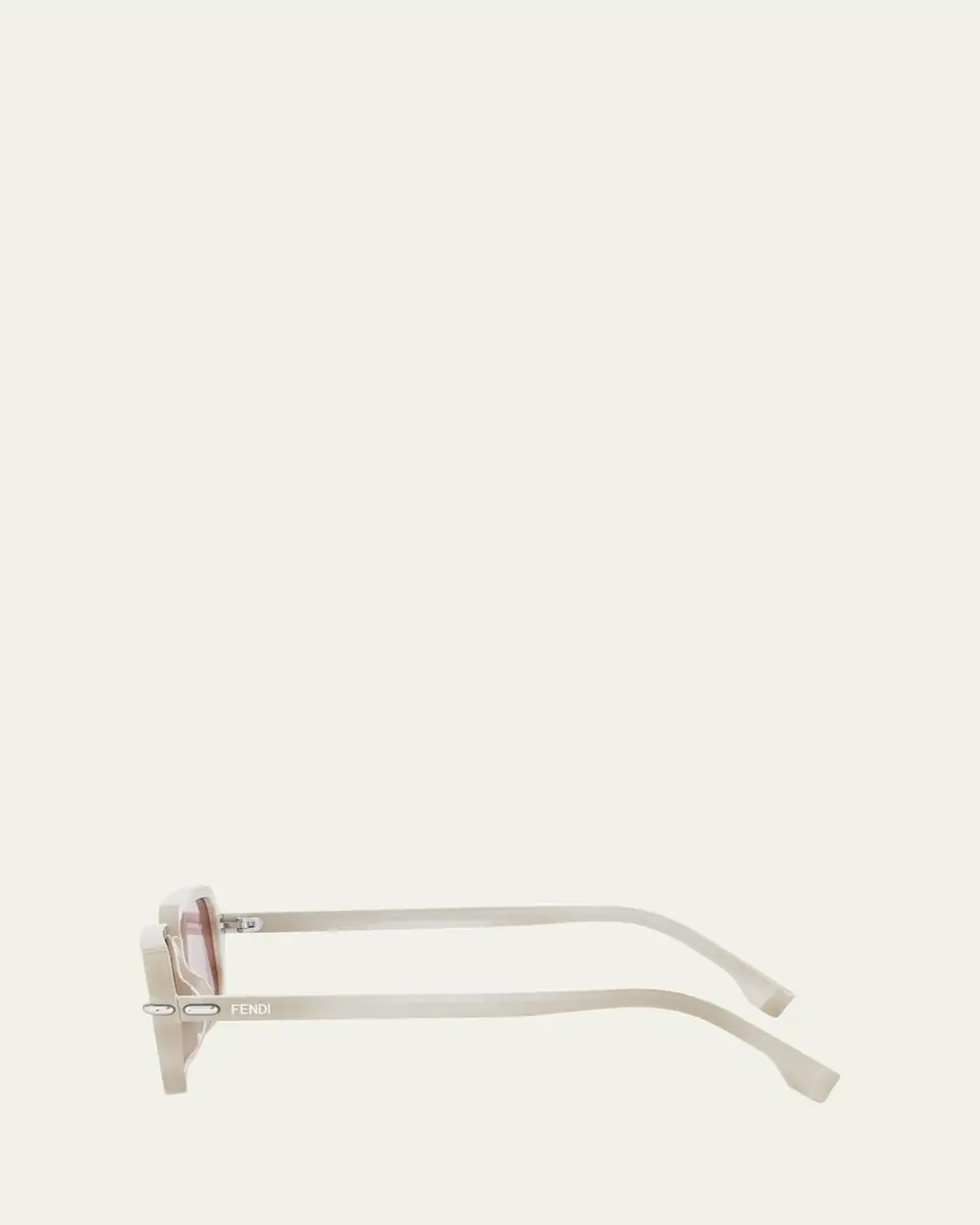 Fendi Selleria Acetate Rectangular Sunglasses | Thumbnail 3 Fendi Selleria Acetate Rectangular Sunglasses | Thumbnail 3