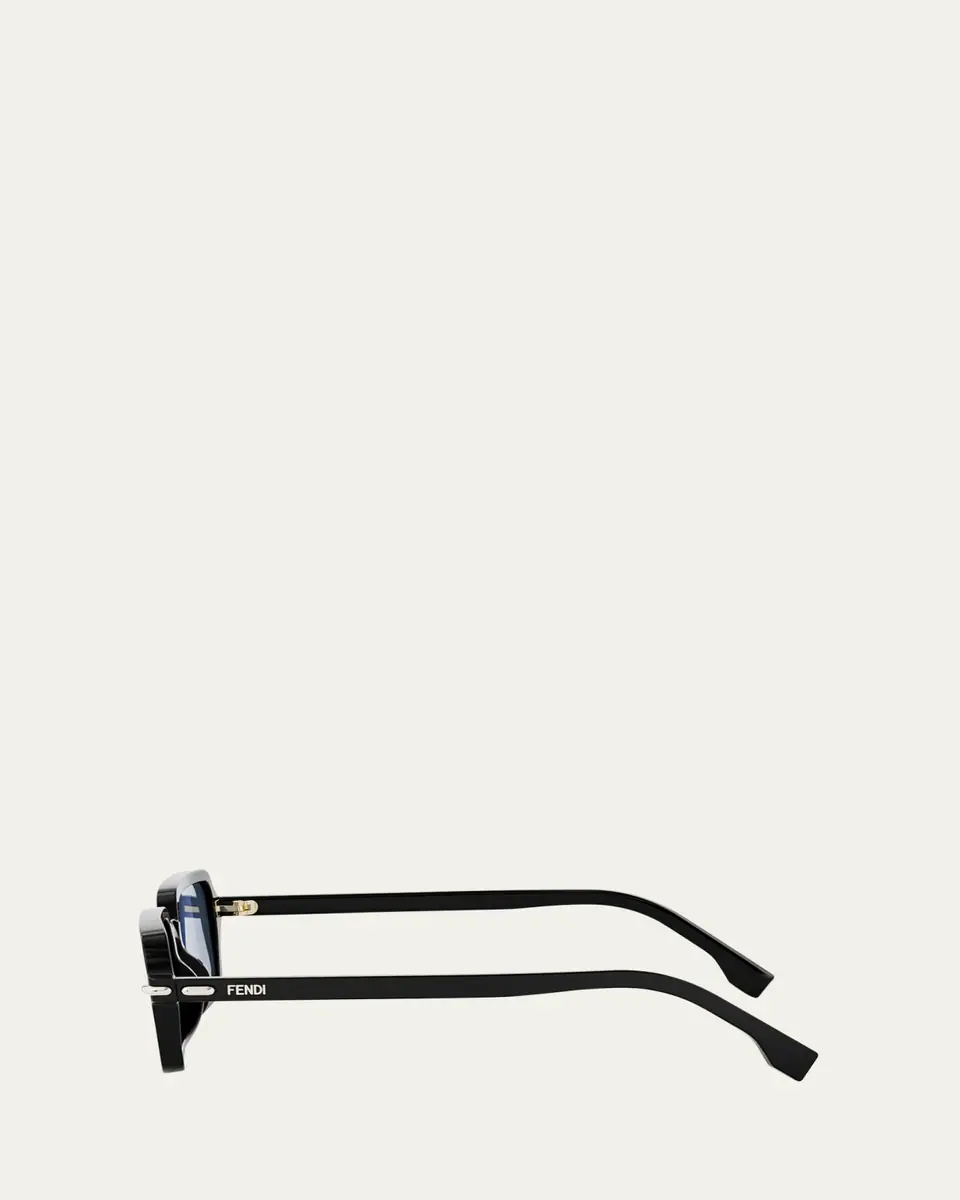 Fendi Selleria Acetate Rectangular Sunglasses | Thumbnail 6 Fendi Selleria Acetate Rectangular Sunglasses | Thumbnail 6