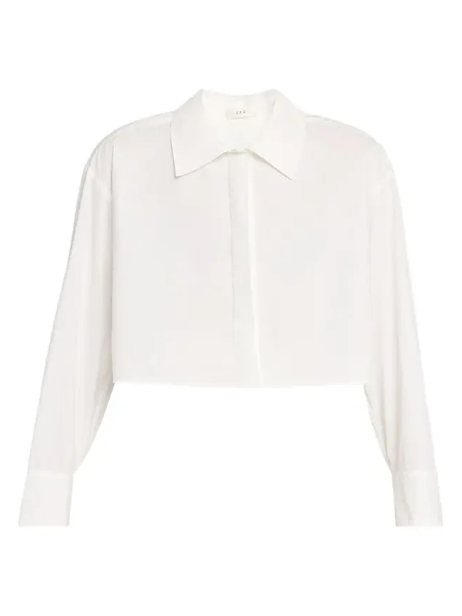 Maude Cropped Button-Front Top Maude Cropped Button-Front Top