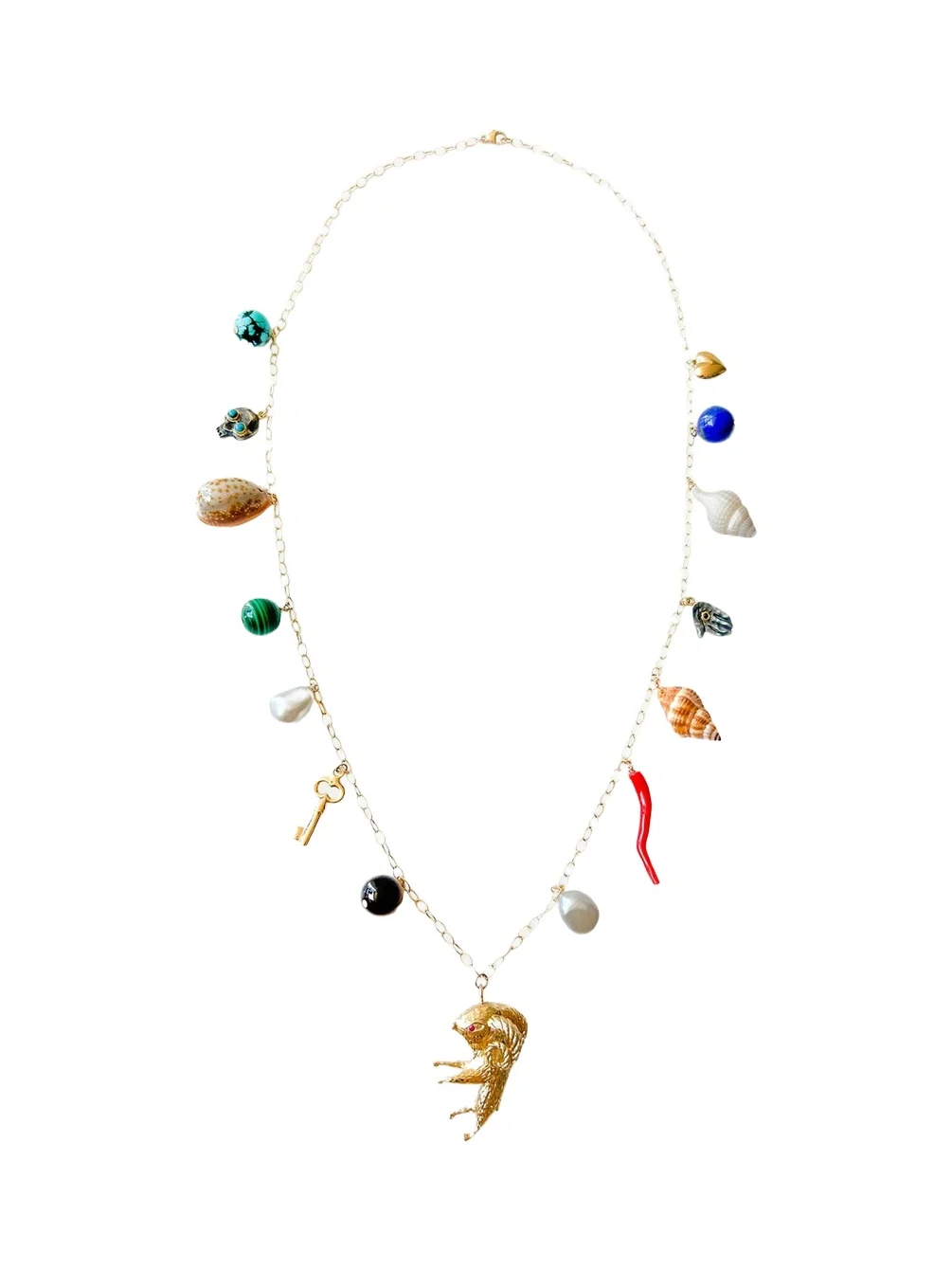 Ram Multi Charm Necklace