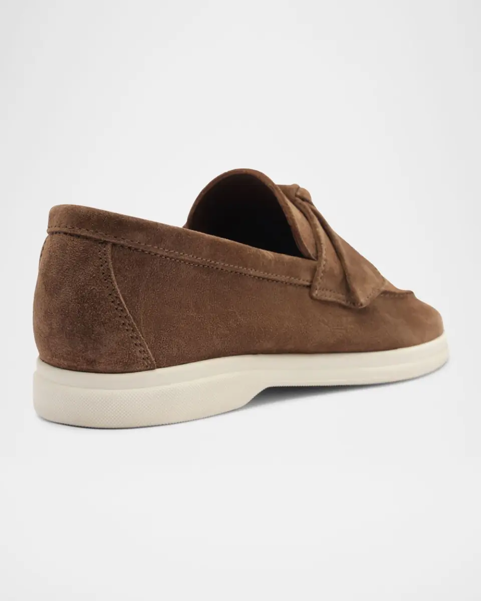 Alexandre Birman Calrita Suede Knotted Loafers | Thumbnail 2 Alexandre Birman Calrita Suede Knotted Loafers | Thumbnail 2