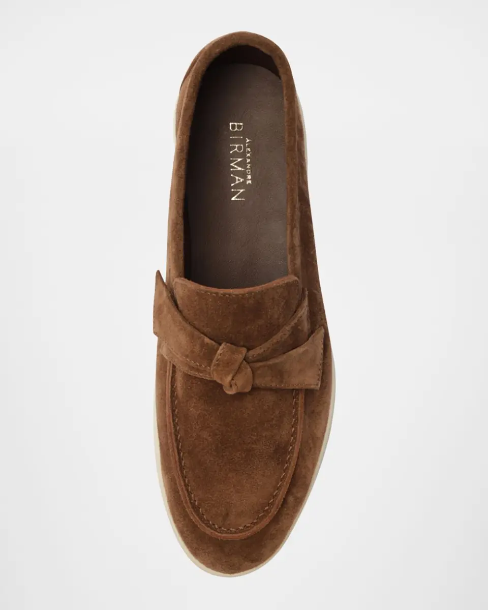 Alexandre Birman Calrita Suede Knotted Loafers | Thumbnail 3 Alexandre Birman Calrita Suede Knotted Loafers | Thumbnail 3