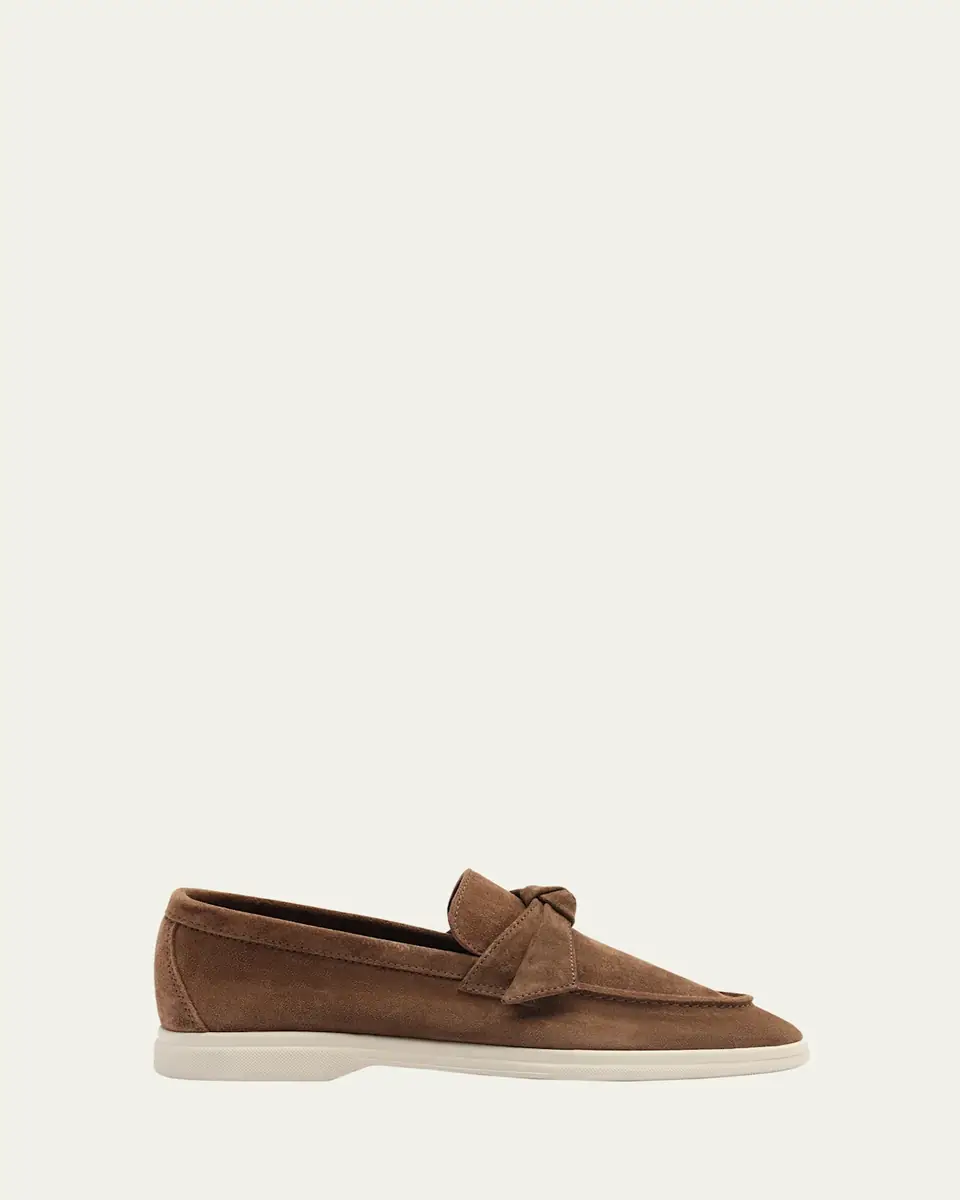 Alexandre Birman Calrita Suede Knotted Loafers | Thumbnail 5 Alexandre Birman Calrita Suede Knotted Loafers | Thumbnail 5