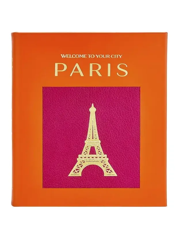 Graphic Image "Trope Paris" Leather-Bound Book, Edited by Sam Landers & Michelle Fitzgerald