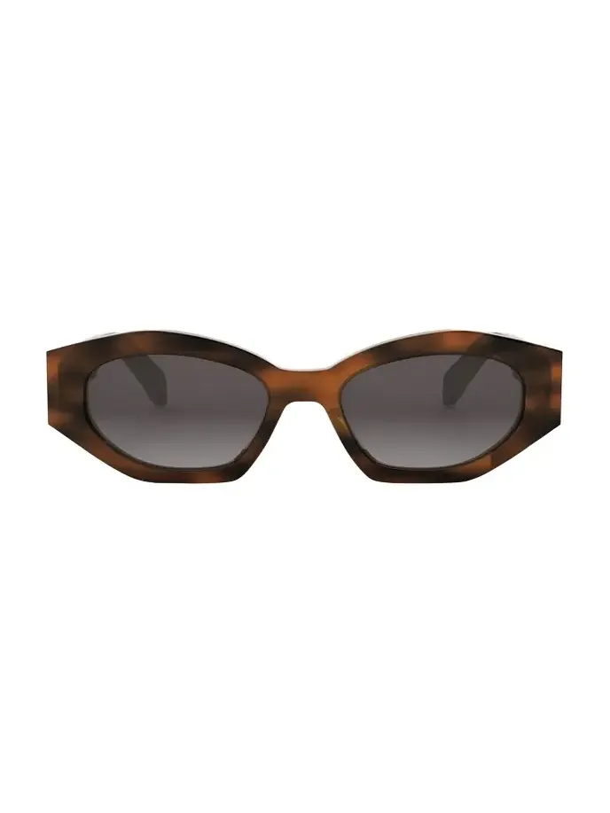 Triomphe Acetate Oval Sunglasses
