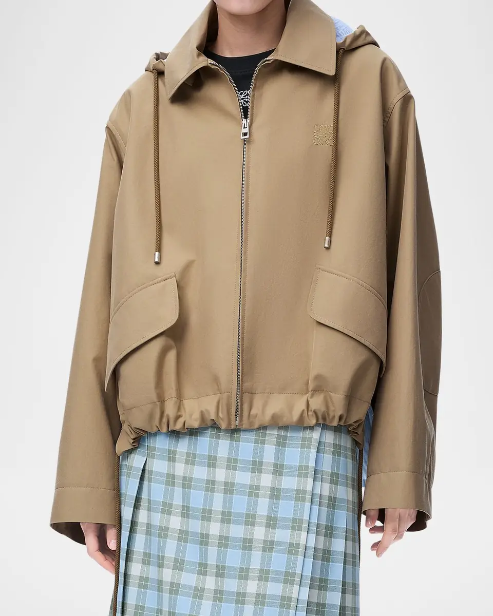 Loewe Striped Lining Slit-Back Hooded Jacket | Thumbnail 7 Loewe Striped Lining Slit-Back Hooded Jacket | Thumbnail 7